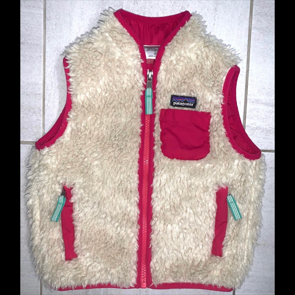 Patagonia Retro-X Fleece Vest - Natural/Portofino Pink